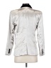 MICHAEL Michael Kors 100% Polyester Metallic Silver Blazer Size 4 - photo 2