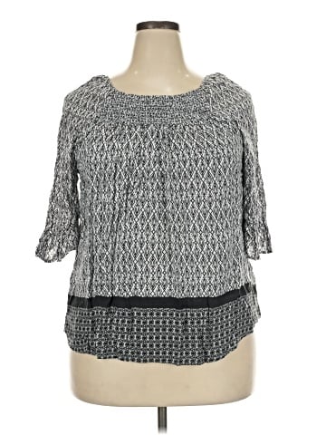 Croft & Barrow 3/4 Sleeve Blouse (view 1)