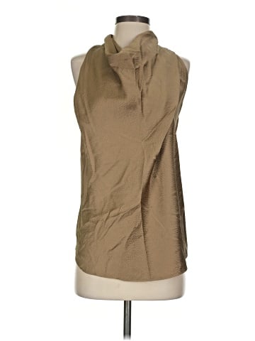 Helmut Lang Sleeveless Silk Top (view 1)