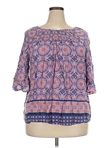 Croft & Barrow 3/4 Sleeve Blouse (view 1)