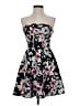 Express 100% Polyester Floral Black Cocktail Dress Size 2 - photo 1