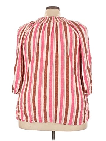 Bobeau 3/4 Sleeve Blouse (view 2)