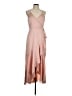 Express 100% Polyester Pink Tan Cocktail Dress Size M - photo 1