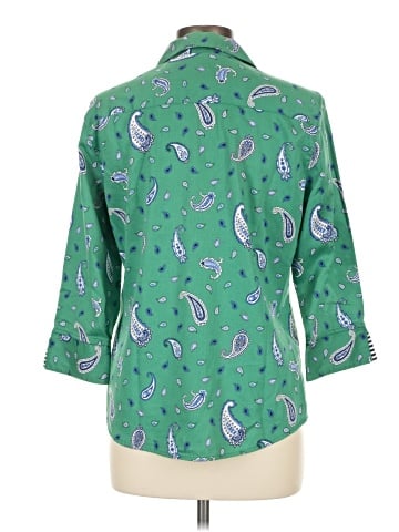 Foxcroft 3/4 Sleeve Button-Down Shirt (view 2)