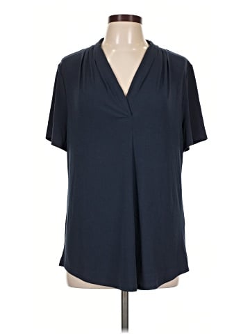 JM Collection Short Sleeve Blouse (view 1)