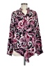 Ruby Rd. 100% Polyester Paisley Pink Long Sleeve Blouse Size M - photo 1