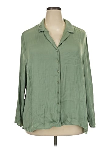 RACHEL Rachel Roy 3/4 Sleeve Button-Down Shirt (view 1)
