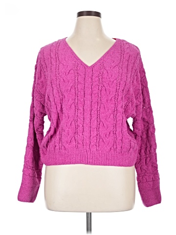 Pink Rose Pullover Sweater (view 1)