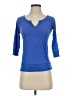 Express Blue 3/4 Sleeve Top Size XS - photo 1