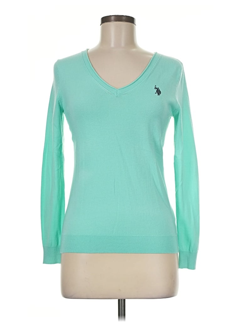 Pre-owned U.s. Polo Assn Long Sleeve T-shirt In Teal