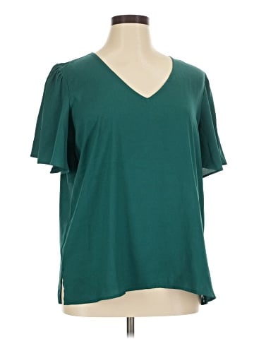 Ann Taylor Short Sleeve Blouse (view 1)