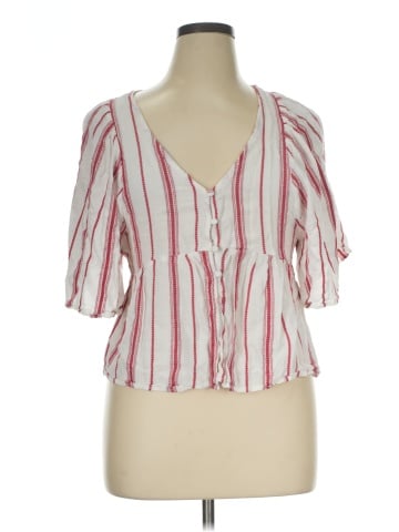 Blue Rain Short Sleeve Blouse (view 1)