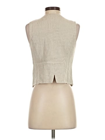 Madewell Single-Breasted Vest in 100% Linen (view 2)