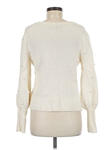 Madewell Bobble Dashwood V-Neck Sweater in Coziest Yarn (view 2)