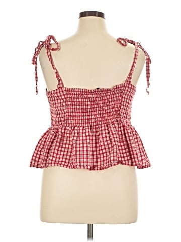 Madewell Rosalie Tie-Strap Top in Seersucker Check (view 2)