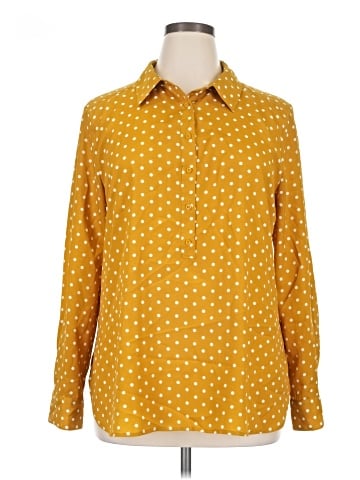 Ann Taylor Factory Long Sleeve Blouse (view 1)