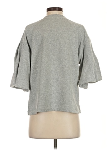 Madewell Heathered Raglan Puff-Sleeve Sweatshirt (view 2)