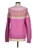Ann Taylor LOFT Chevron-herringbone Pink Pullover Sweater Size M - photo 2