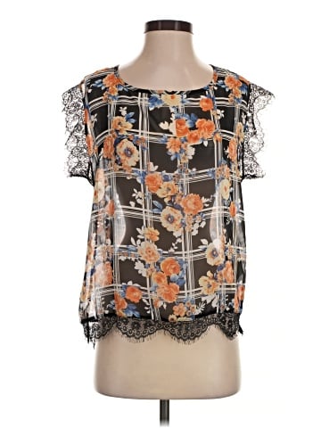 Paper Crane Short Sleeve Blouse (view 1)
