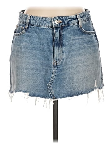 Zara Denim Skirt (view 1)