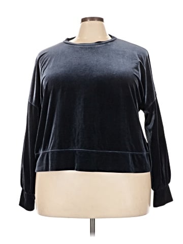 Madewell Velvet Balloon-Sleeve Sweatshirt (view 1)