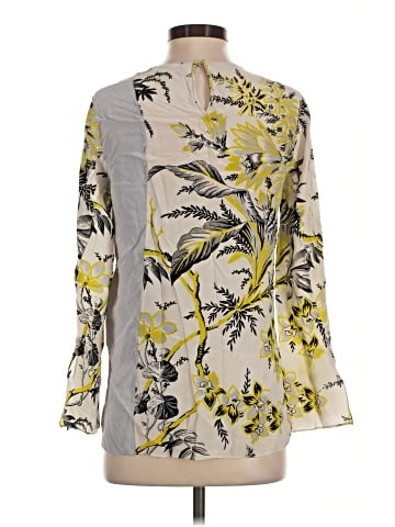 Diane von Furstenberg Long Sleeve Silk Top (view 2)