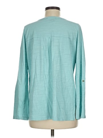 Gloria Vanderbilt Long Sleeve Henley (view 2)