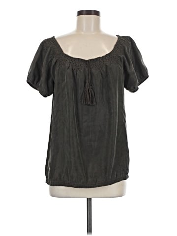 Sundance Short Sleeve Silk Top (view 1)