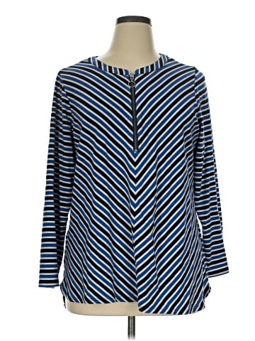 Susan Graver Long Sleeve Blouse (view 1)