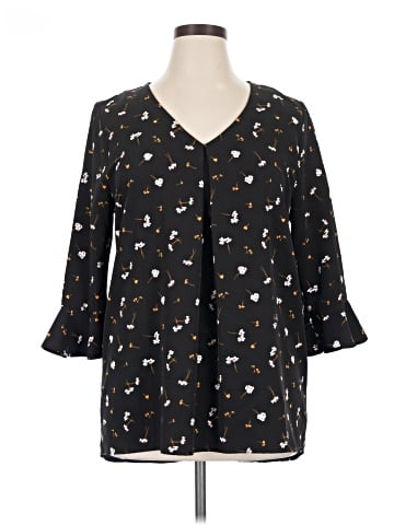 Bobeau 3/4 Sleeve Blouse (view 1)