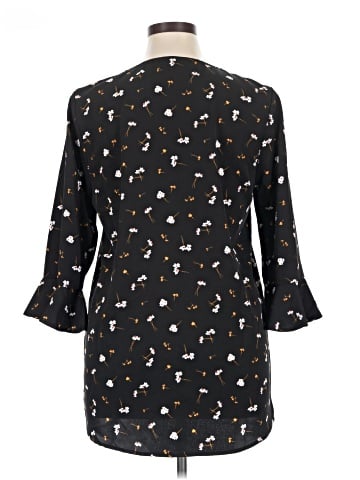 Bobeau 3/4 Sleeve Blouse (view 2)