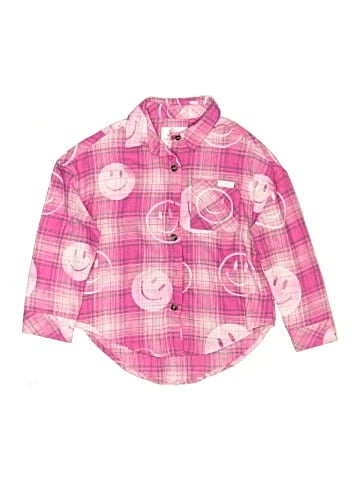 Justice Long Sleeve Button-Down Shirt (view 1)