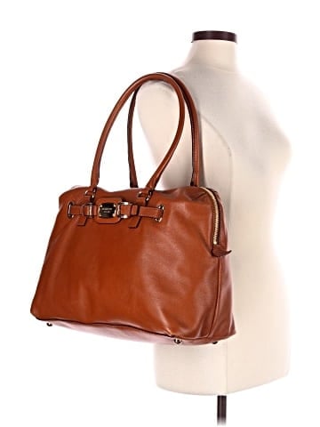 MICHAEL Michael Kors Leather Satchel (view 2)