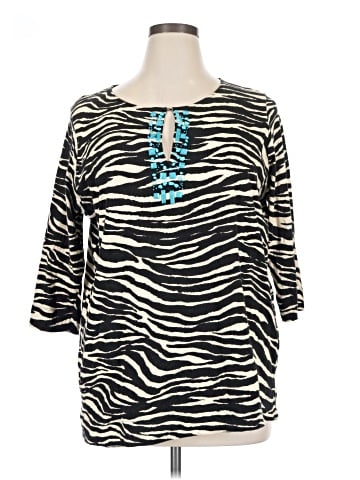 Jones New York Sport 3/4 Sleeve Top (view 1)