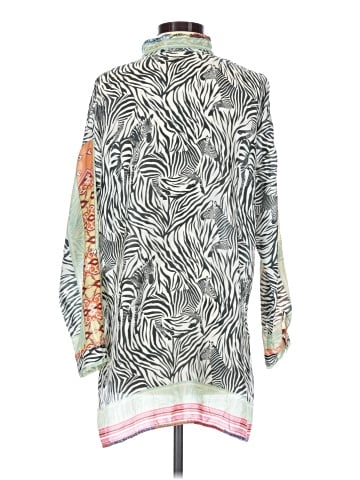 Johnny Was Long Sleeve Silk Top (view 2)