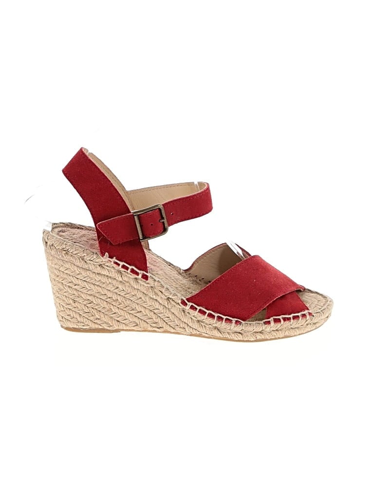 Pre-owned Soludos Wedges In Red