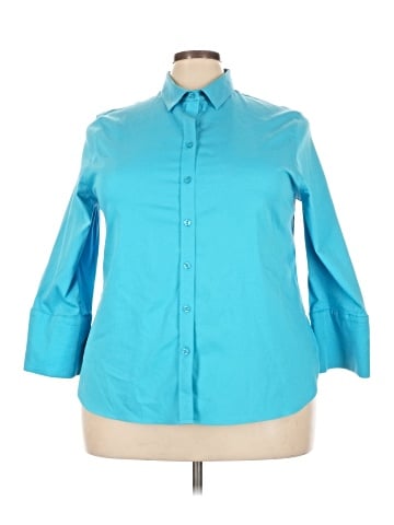 Chico's 3/4 Sleeve Button-Down Shirt (view 1)