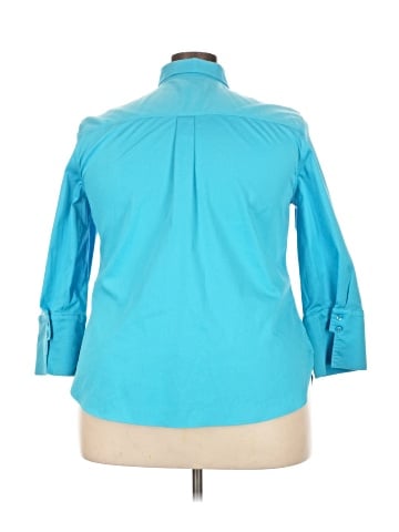 Chico's 3/4 Sleeve Button-Down Shirt (view 2)