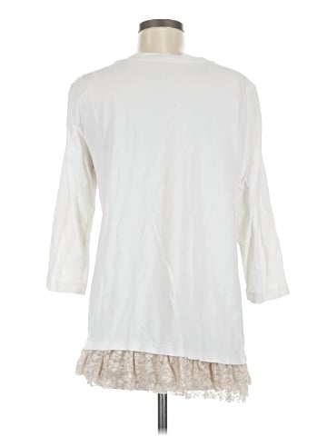 LOGO by Lori Goldstein 3/4 Sleeve Top (view 2)