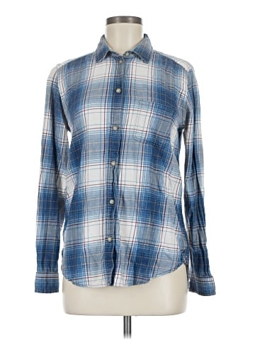 American Eagle Outfitters Long Sleeve Button-Down Shirt (view 1)