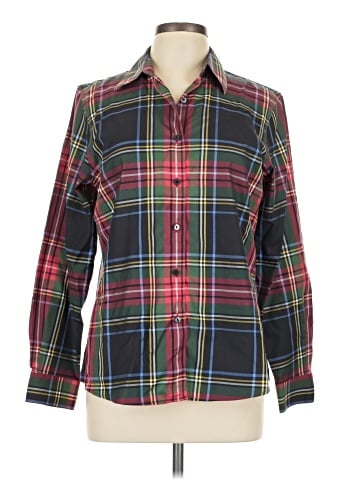 Foxcroft Long Sleeve Button-Down Shirt (view 1)