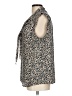 Ann Taylor LOFT 100% Polyester Animal Print Tan Sleeveless Blouse Size L - photo 5