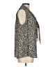 Ann Taylor LOFT 100% Polyester Animal Print Tan Sleeveless Blouse Size L - photo 4