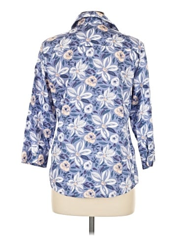 Foxcroft 3/4 Sleeve Button-Down Shirt (view 2)