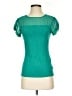 Express Teal Short Sleeve Top Size S - photo 1