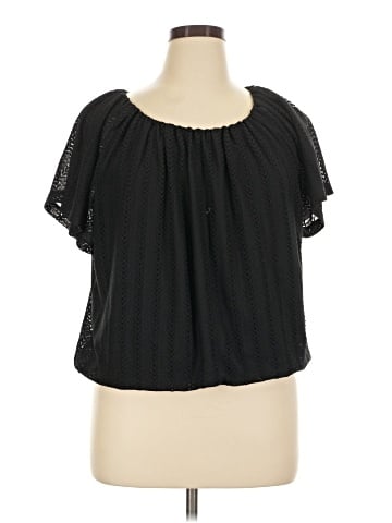 Ann Taylor LOFT Outlet Short Sleeve Blouse (view 1)