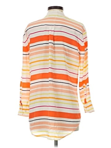Equipment 3/4 Sleeve Silk Top (view 2)