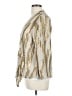 Chico's 100% Polyester Metallic Gold Blazer Size Lg (2) - photo 5