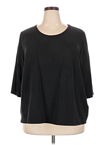 SUPREMA Essentials by Catherines 3/4 Sleeve T-Shirt (view 1)