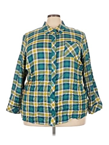 Cj Banks 3/4 Sleeve Button-Down Shirt (view 1)